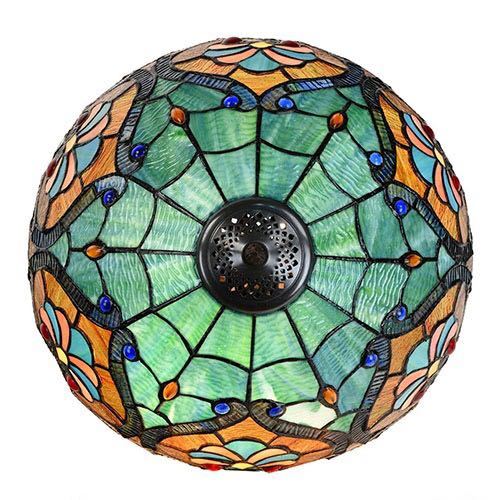 A046524ステンドグラスランプ 卓上スタンド 豪華テーブルランプ 卓上照明 [2]