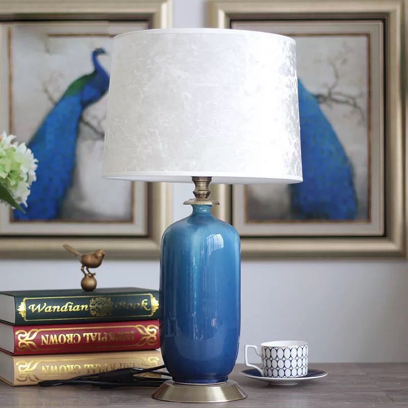 A035253照明スタンドライト テーブルランプ デスクライト 卓上ステンド ．陶器スタンド