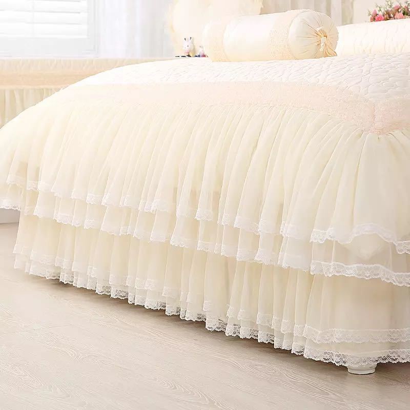 A045275ベッド用品4点セット掛け布団カバー 枕カバー ベッドパッド ワイドダブルサイズ [3]