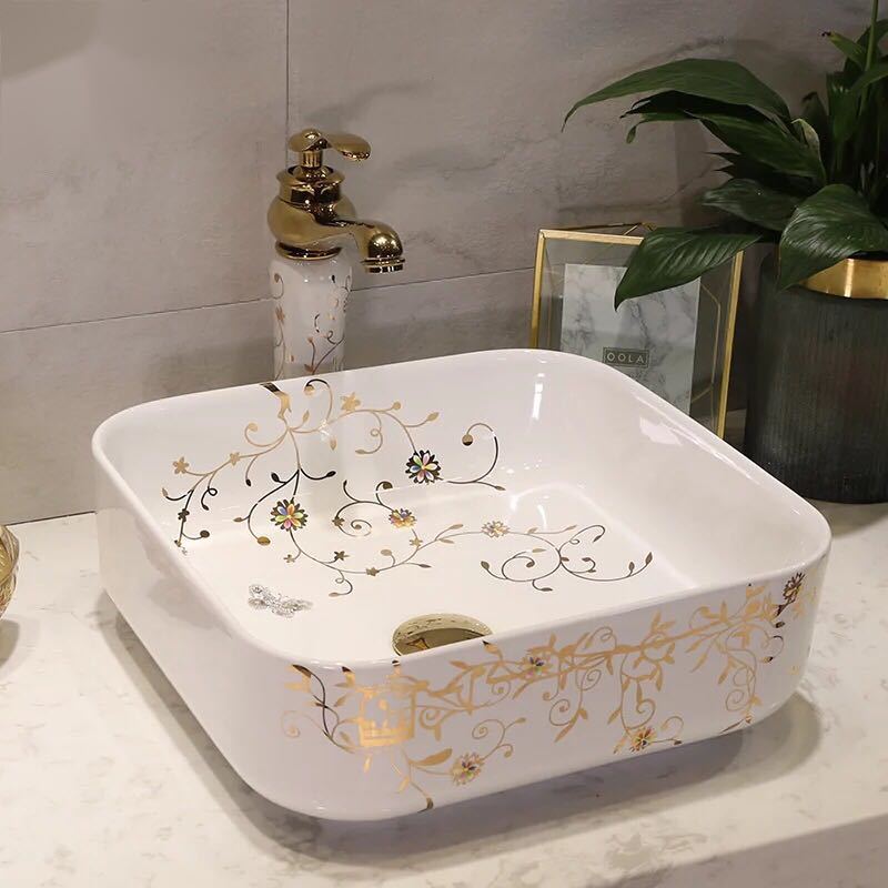 サイズ（cm）：幅：39奥行き：39高さ：13素材：陶器取付について：取付工事はお近くの工務店様にご相談してください＜ 重量物なので同梱はできません ＞★購入後のキャンセルは、ご遠慮ください。★検品のため開封してある場合があります。★複数ご注文の場合やお急ぎの場合は必ず事前に納期のお質問をお願いいたします。注意事項1、ご利用のPC環境により、実際の商品と色が異なる場合がございます。予めご了承ください。2、新品未使用品ですが、外箱に初期からのスレ、剥げ歪みなどあります。3、海外品ですので、気にされる方はご遠慮下さい。4、この商品は、購入後発送まで8日程度を要しますので、ご理解の上ご購入頂きますようお願い致します5、この商品は、全て手作り手描きの製品のため、商品により重量・形状の歪み・個体差、釉薬の掠れ、 針穴のような凹み、滲み、色とび、黒点、多少の傷・欠け、突起、ざらつき、濃淡差、色ムラなどがある 場合がございますが不良商品ではございません。素材の色・風合いなど、ディスプレーにより、一部写真と実物が異なる場合がございますので、あらか じめご了承ください。上記理由の返品交換は承ることが出来ませんので予めご了承くださいませ