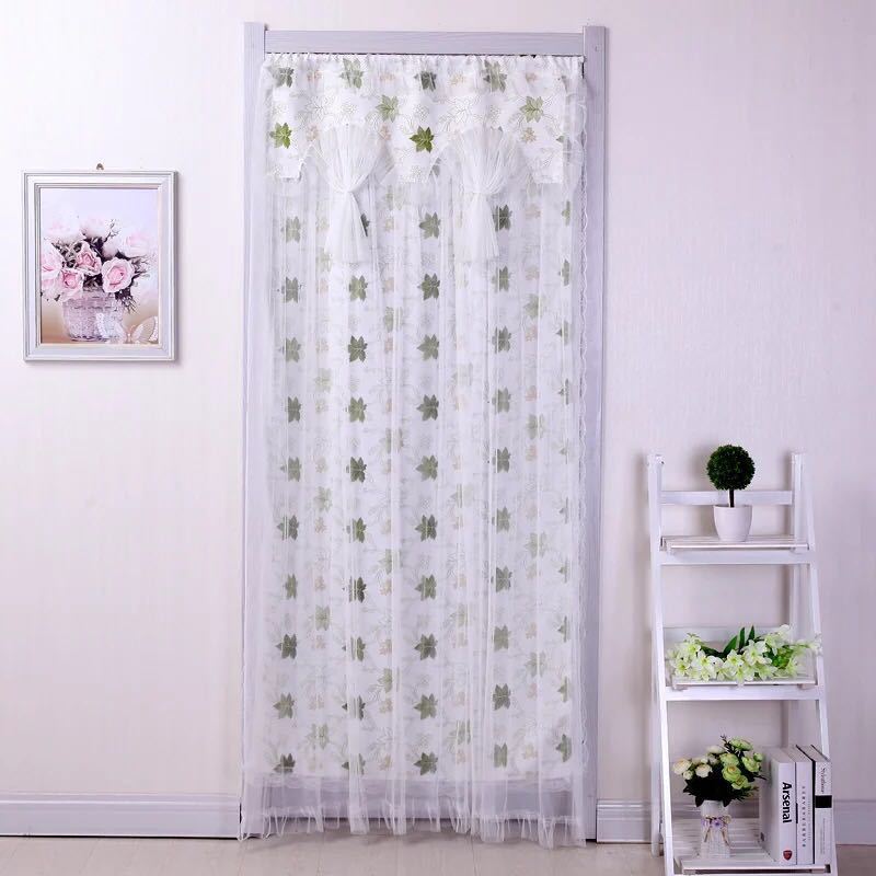 Rakuten - A035386のれん ロング レース フラワー柄 姫系雑貨 暖簾 間切り レース 90x200