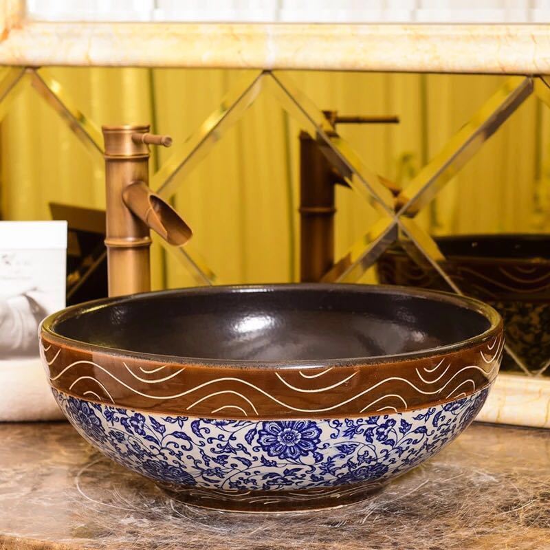 サイズ（cm）：幅：40奥行き：40高さ：15素材：陶器取付について：取付工事はお近くの工務店様にご相談してください＜ 重量物なので同梱はできません ＞★購入後のキャンセルは、ご遠慮ください。★検品のため開封してある場合があります。★複数ご注文の場合やお急ぎの場合は必ず事前に納期のお質問をお願いいたします。注意事項1、ご利用のPC環境により、実際の商品と色が異なる場合がございます。予めご了承ください。2、新品未使用品ですが、外箱に初期からのスレ、剥げ歪みなどあります。3、海外品ですので、気にされる方はご遠慮下さい。4、この商品は、購入後発送まで8~10日程度を要しますので、ご理解の上ご購入頂きますようお願い致します5、この商品は、全て手作り手描きの製品のため、商品により重量・形状の歪み・個体差、釉薬の掠れ、 針穴のような凹み、滲み、色とび、黒点、多少の傷・欠け、突起、ざらつき、濃淡差、色ムラなどがある 場合がございますが不良商品ではございません。素材の色・風合いなど、ディスプレーにより、一部写真と実物が異なる場合がございますので、あらか じめご了承ください。上記理由の返品交換は承ることが出来ませんので予めご了承くださいませ