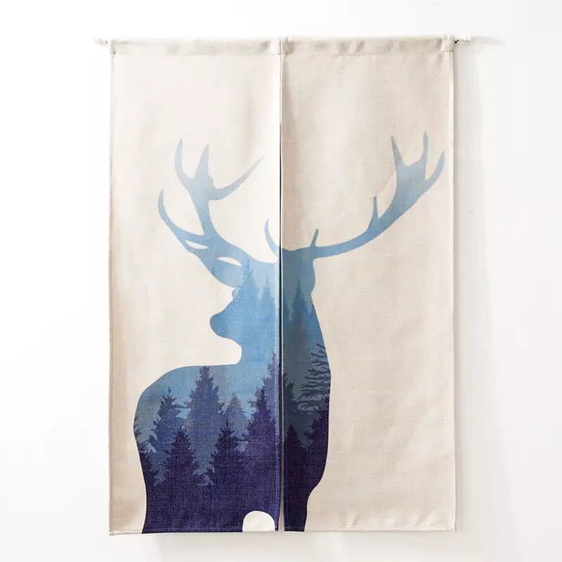 Short Split Curtains - A046672のれん ロング 暖簾 85×120 間仕切り 洋風