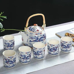 6客茶器揃 湯呑 急須 茶器セット ティーセット 陶磁器 茶器セット