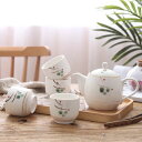 A0441034客茶器揃 湯呑 急須 ポット 茶器セット ティーセット