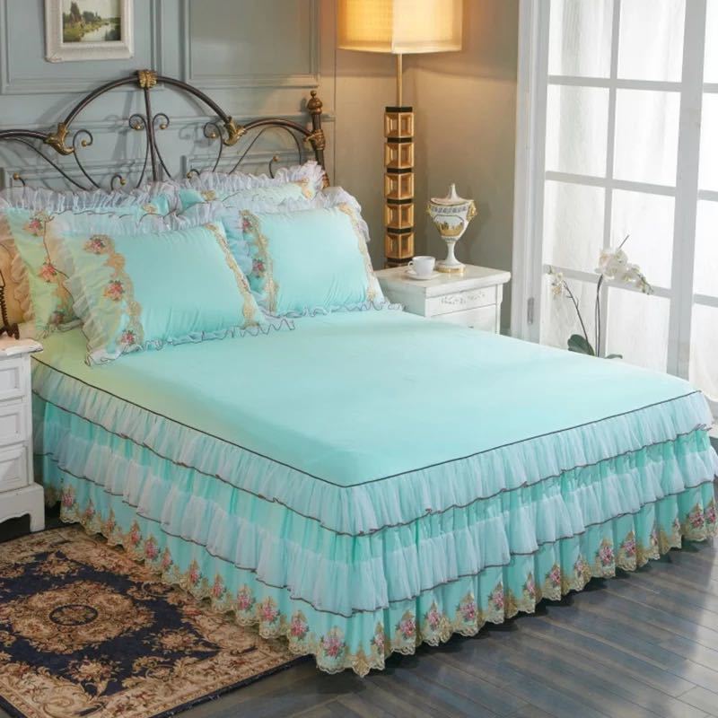 ベッド用品4点セット掛け布団カバー 枕カバー ベッドパッド ワイドダブルサイズ [2]