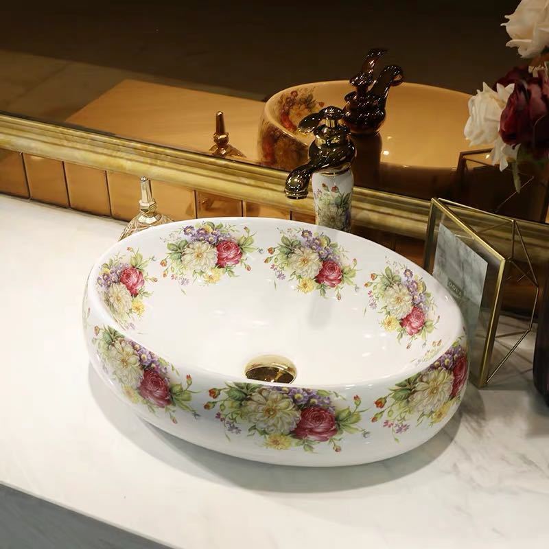 A046784洗面ボウルセット 洗面ボール 陶器 手水鉢 手洗器 手洗い鉢 洗面器 蛇口．...