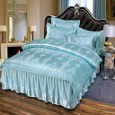 高級ベッド用品4点セット掛け布団カバー 枕カバー ベッドパッド ワイドダブルサイズ