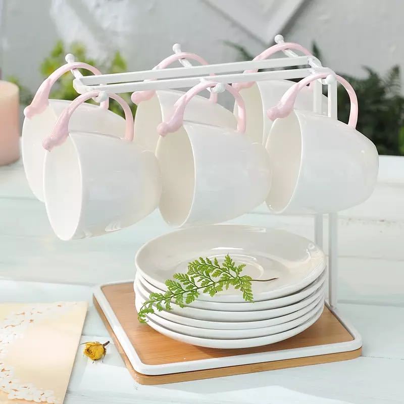 A003364ティー・コーヒーカップセット カップ6客セット 陶磁器ティーセット