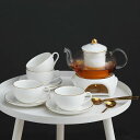 A021673ティー・コーヒーカップセット カップ&ソーサー4客セット 陶磁器ティーセット