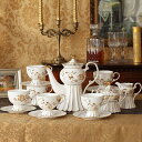 A003391ティー・コーヒーカップセット カップ&ソーサー6客セット 花柄カップ 姫系雑貨 陶磁器ティーセット