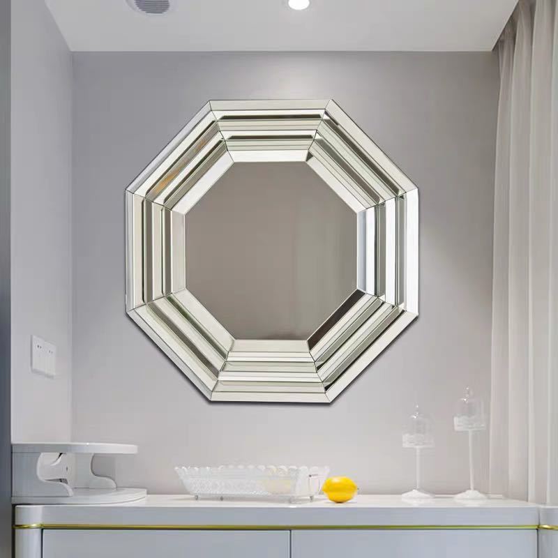 A046132壁掛け鏡 壁掛け 壁掛けミラー ウォールミラ 90cm 高級豪華鏡 アンティーク調 [2]