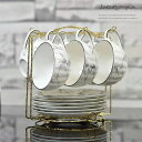 A003412ティー・コーヒーカップセット カップ&ソーサー 6客セット