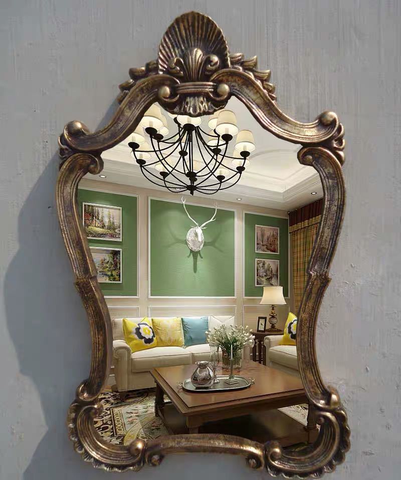 A040091豪華鏡 壁掛け鏡 アンティーク調 壁掛け 壁掛けミラー ウォールミラー