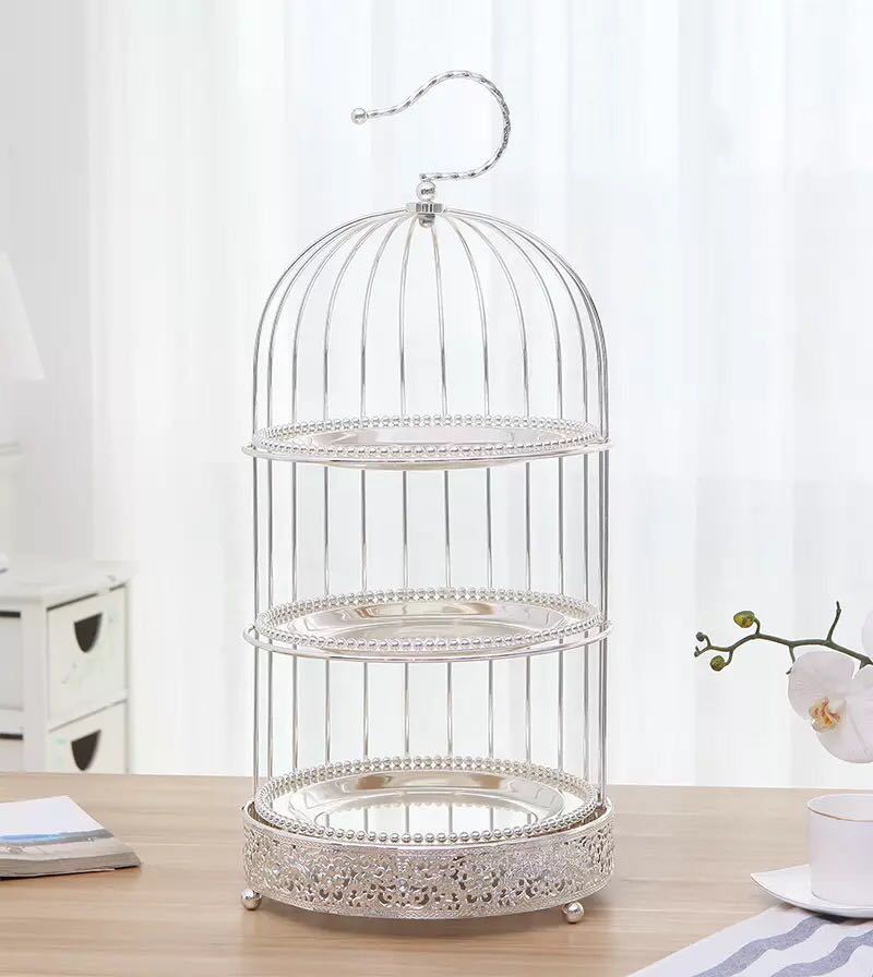 A007938ケーキ スタンド プレート 3段セット アフタヌーンティー フルーツ トレー 皿