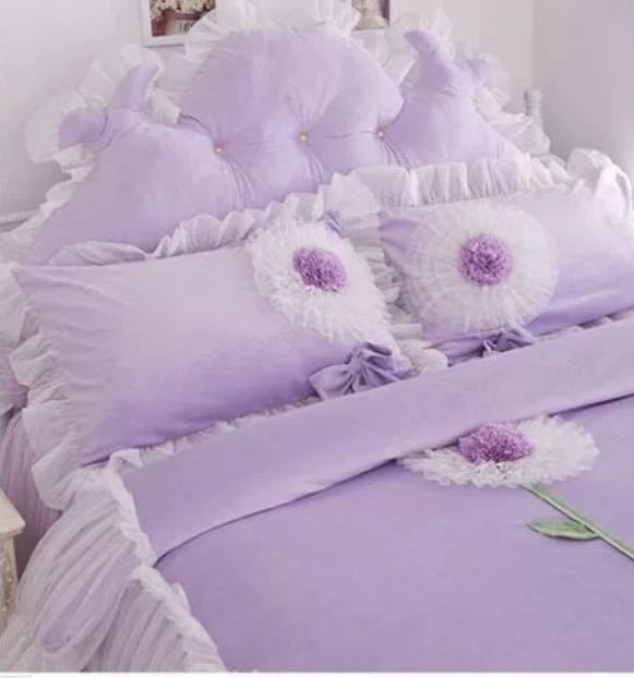 A013460ベッド用品4点セット掛け布団カバー 枕カバー ベッドパッド .ワイドダブルサイズ [3]