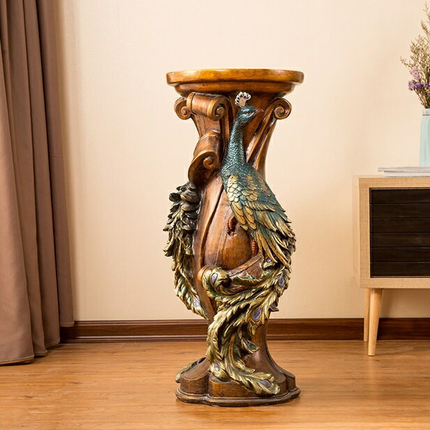 A001229FS1サイドテーブル コンソールテーブル 玄関テーブル 花台 電話台 アンティーク調デザイン 植木鉢置き