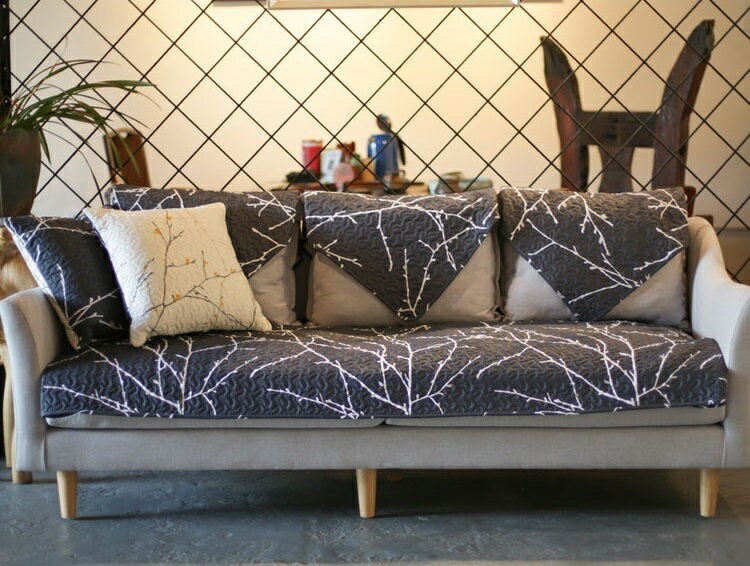 A001610SO50ソファーシート ソファーカバー シーズン通用タイプ サイズオーダー可能 滑りどめ生地 3点セット [2]