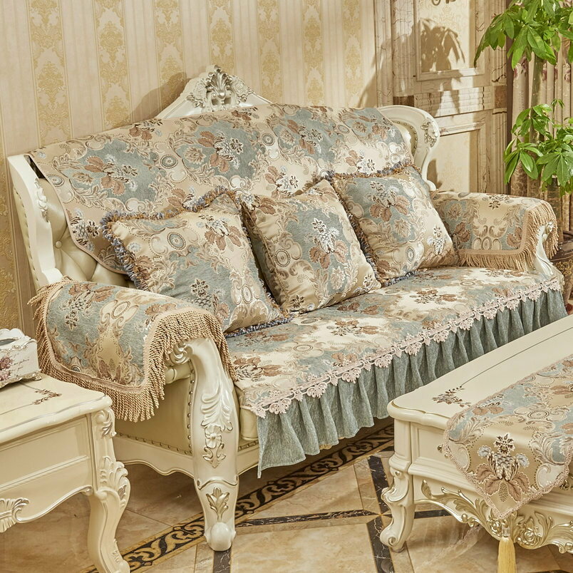 Sofa Covers - A050976SO109ソファーシート ソファーカバー シーズン通用タイプ サイズオーダー可能 滑りどめ生地 3点セット