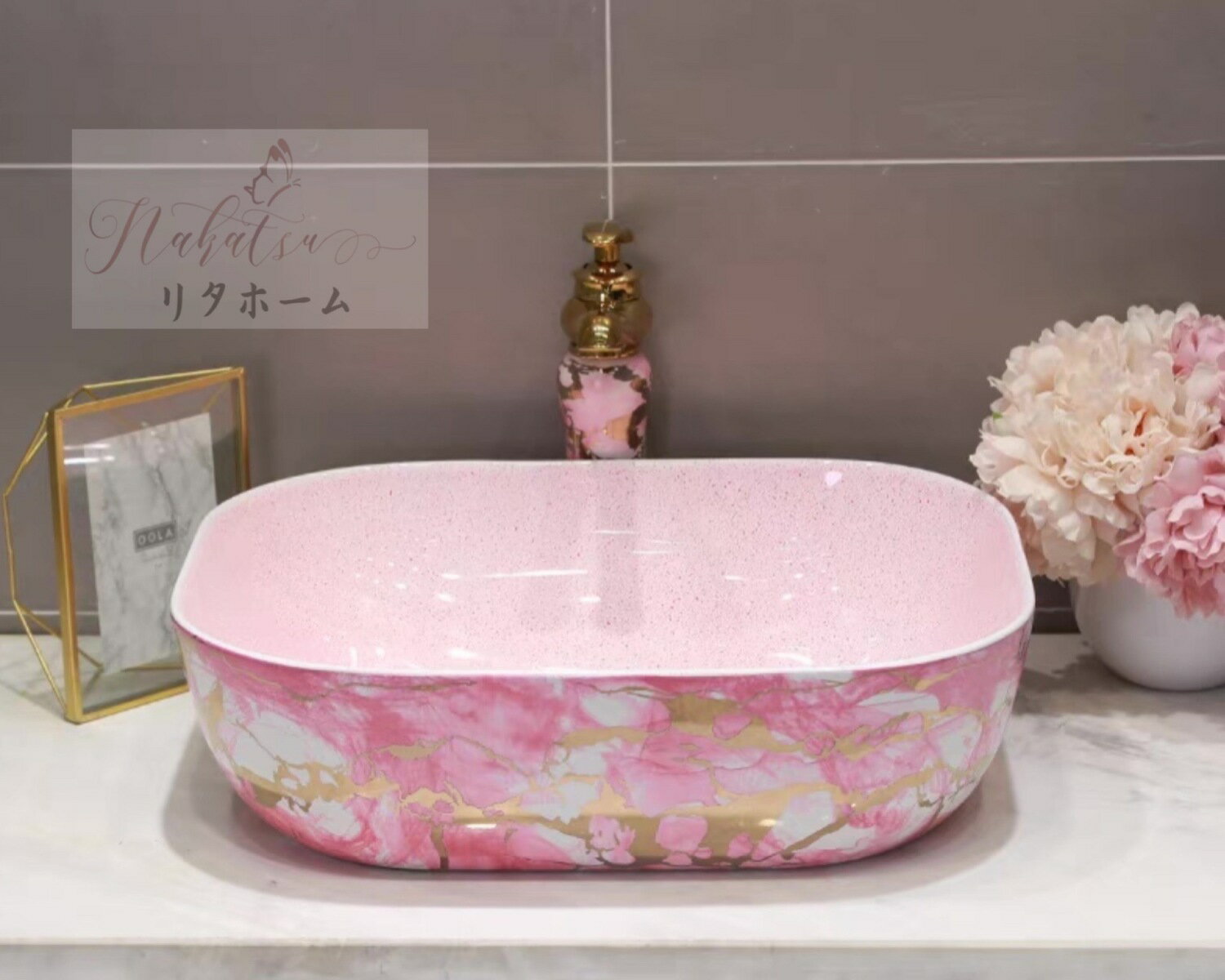 楽天市場】ピンク 手洗い鉢の通販
