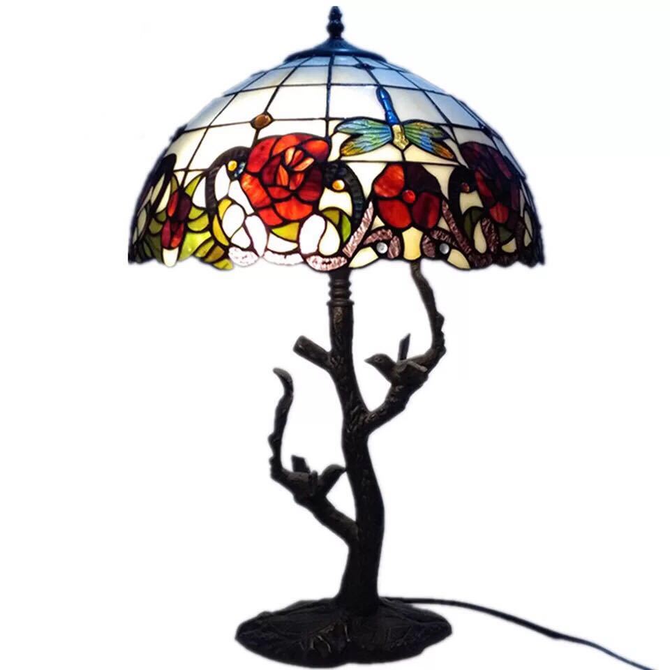 A003363ステンドグラスランプ 卓上スタンド 豪華テーブルランプ 卓上照明
