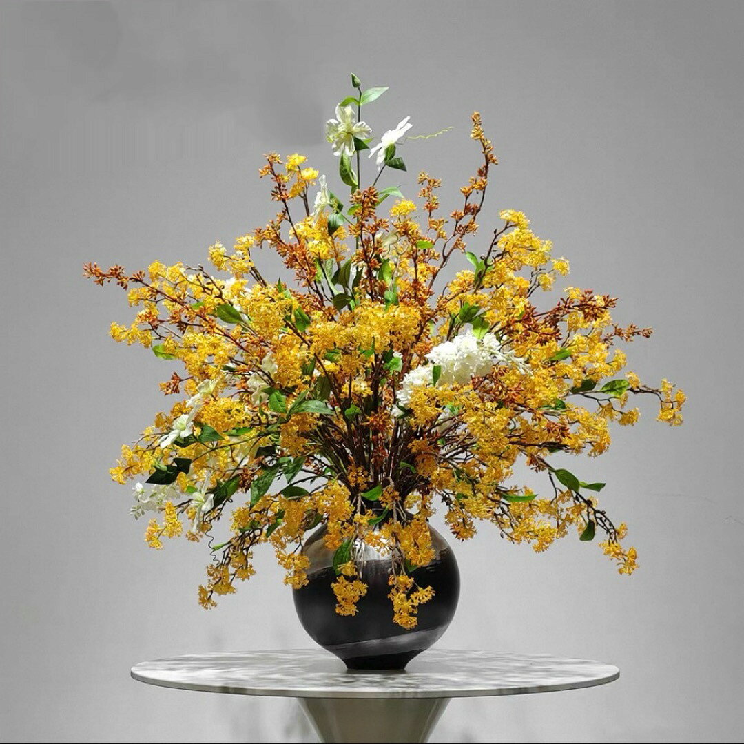 A064128豪華アーティフィシャルフラワーアレンジメント 造花インテリア装飾 大型 部屋飾り