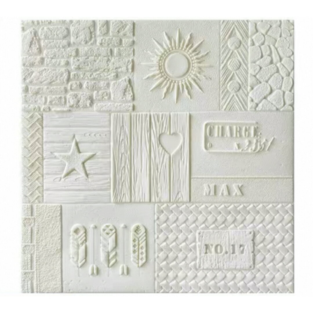 A06426650枚 70x70cm 背景壁 3D立体レンガ模様壁紙 ．防水 汚い防止カビ防止