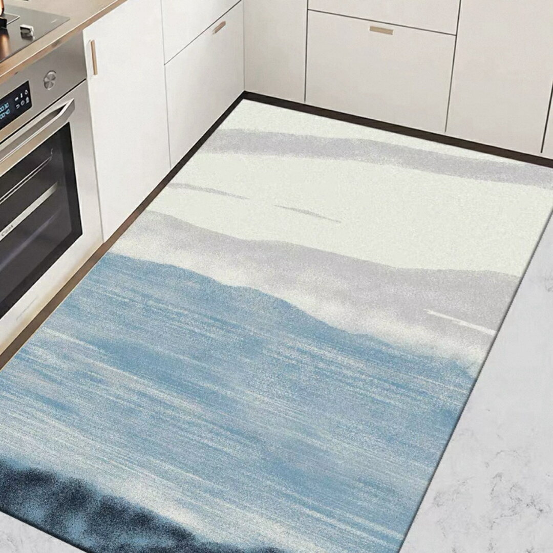 A064397キッチンマットPVC防水防油防滑 玄関マット 台所マット 拭ける フロアマット