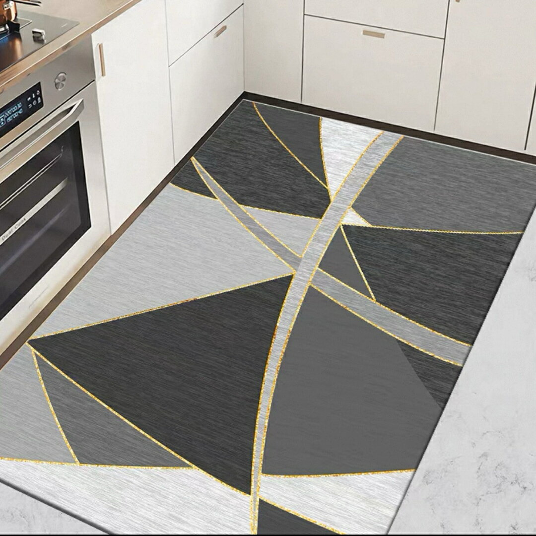 A064403キッチンマットPVC防水防油防滑 玄関マット 台所マット 拭ける フロアマット