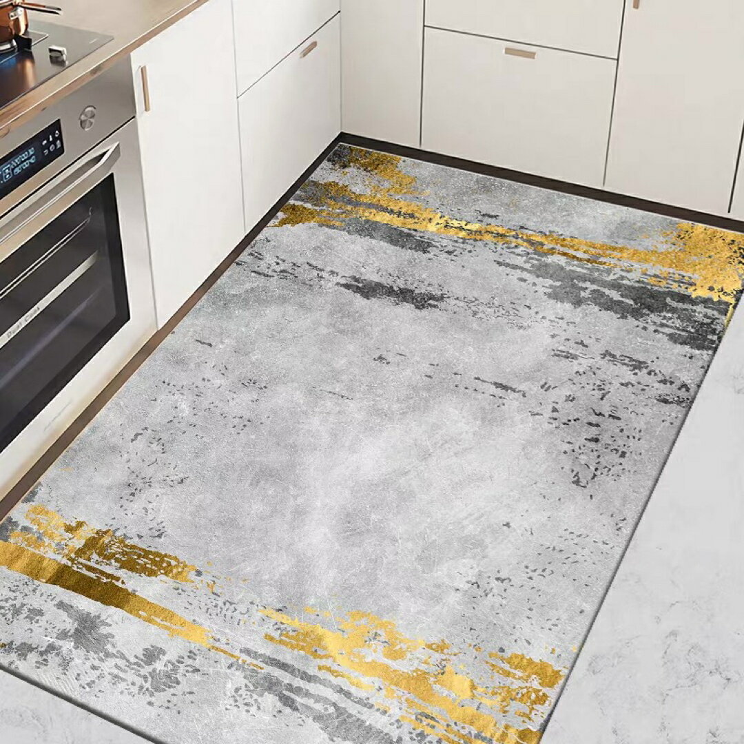 A064420キッチンマットPVC防水防油防滑 玄関マット 台所マット 拭ける フロアマット