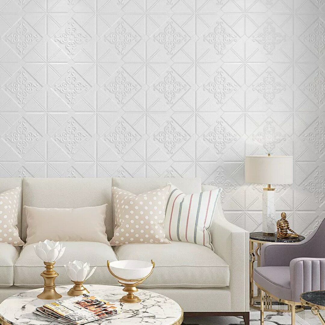 A06445630枚60cm×60cm背景壁 3D立体レンガ模様壁紙 防水 汚い防止 カビ防止