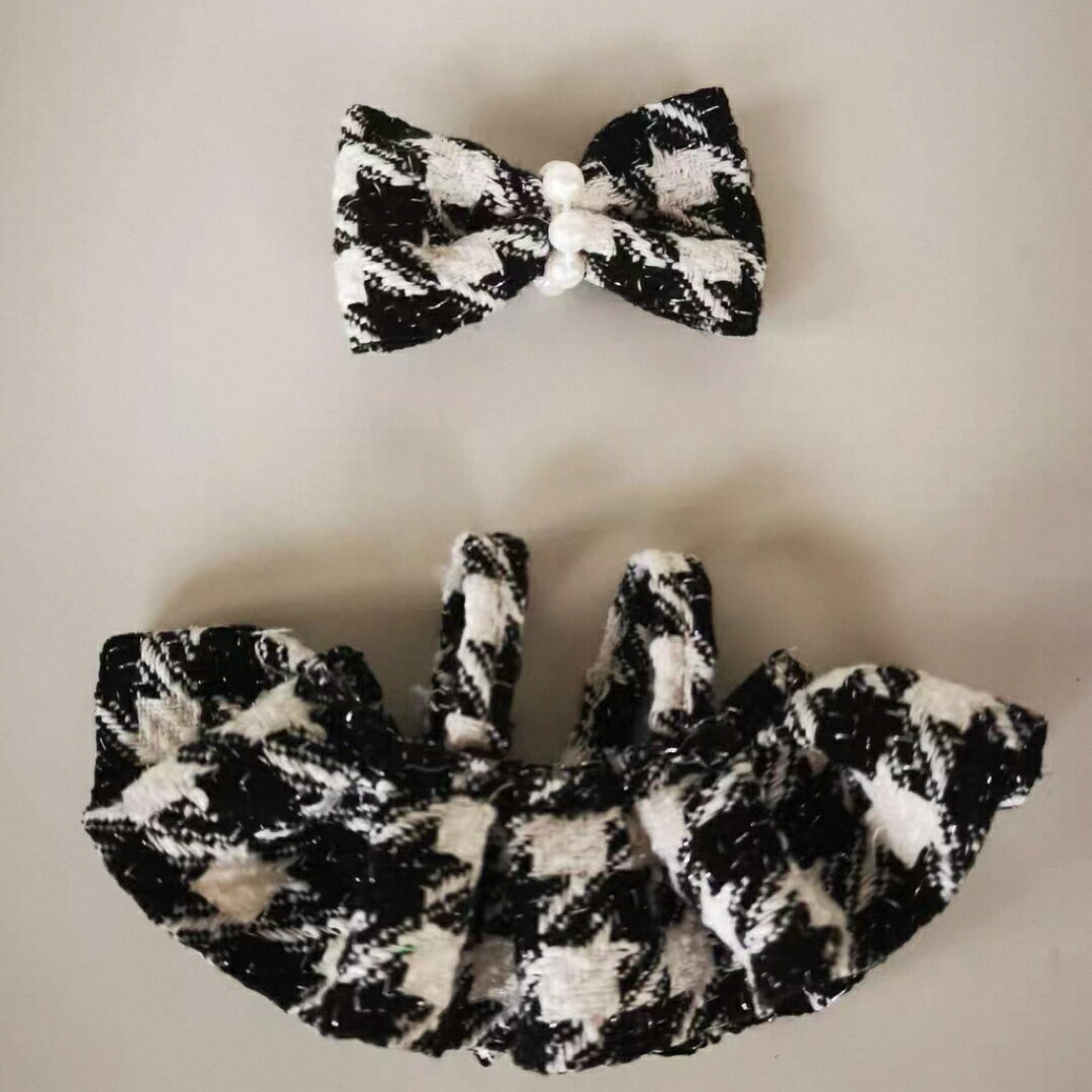 A064506新品2点セットワンピースlabubuラブブぬいぐるみ服17cm着せ替え着ぐるみ