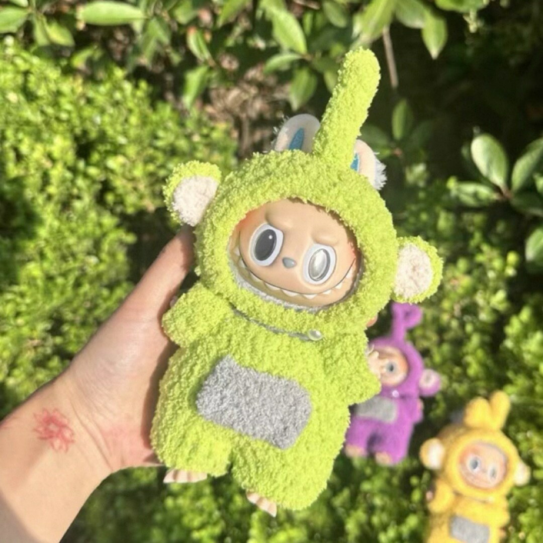 A064514新品2点セット labubuラブブぬいぐるみ服17cm着せ替え着ぐるみ