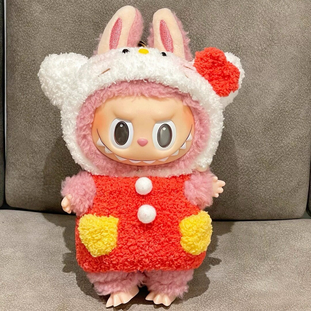 A064578新品2点セット labubuラブブぬいぐるみ服17cm着せ替え着ぐるみ