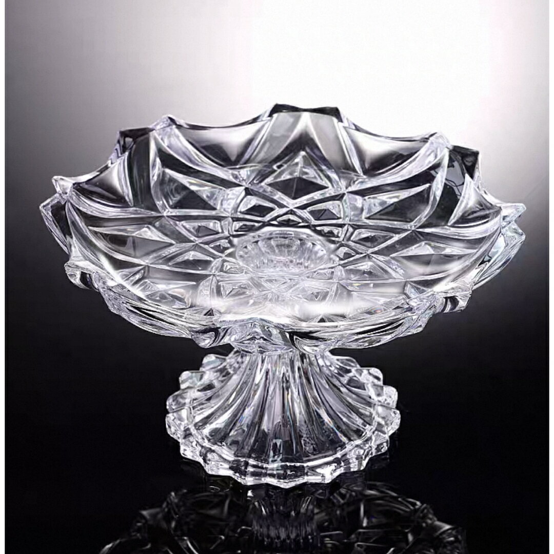 楽天リタハウス　楽天市場店A064678高級果物皿　ガラス盛り皿 お菓子皿、フルーツプレート 豪華 果物カゴ お菓子鉢