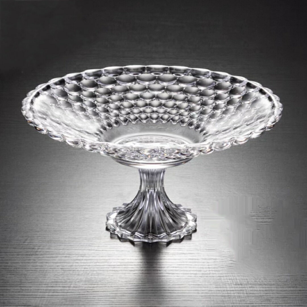A064693高級果物皿　ガラス盛り皿 お菓子皿、フルーツプレート 豪華 果物カゴ お菓子鉢
