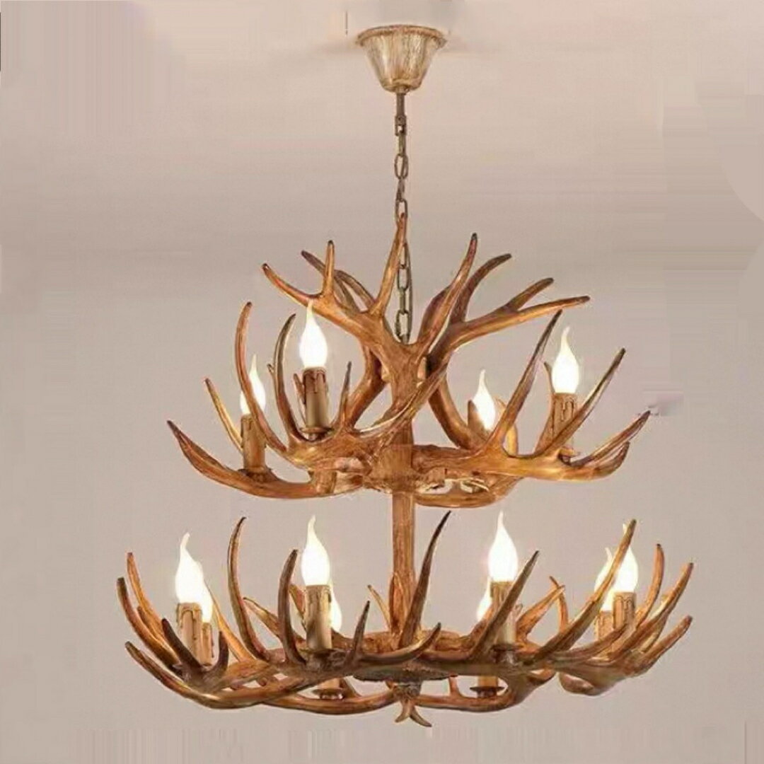 楽天市場】鹿 角 シャンデリアの通販