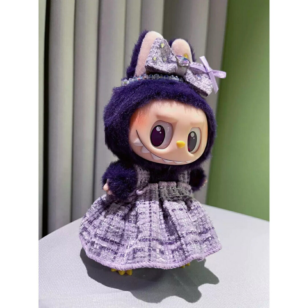 A064978新品3点セット ワンピースlabubuラブブぬいぐるみ服17cm着せ替え着ぐるみ