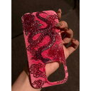 a063336 ピンク ヘビ 蛇柄 雲柄 グリッター キラキラ スマホケース iPhoneケース全機種対応対応 おしゃれ 韓国風 個性派 メンズ レディース