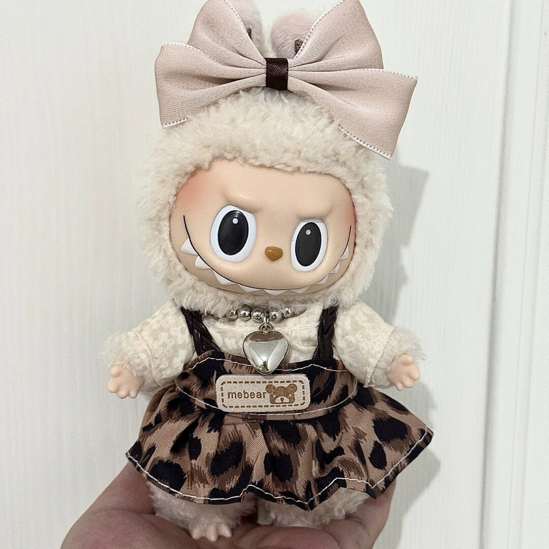 A065160新品3点セット labubuラブブぬいぐるみ服17cm着せ替え着ぐるみ