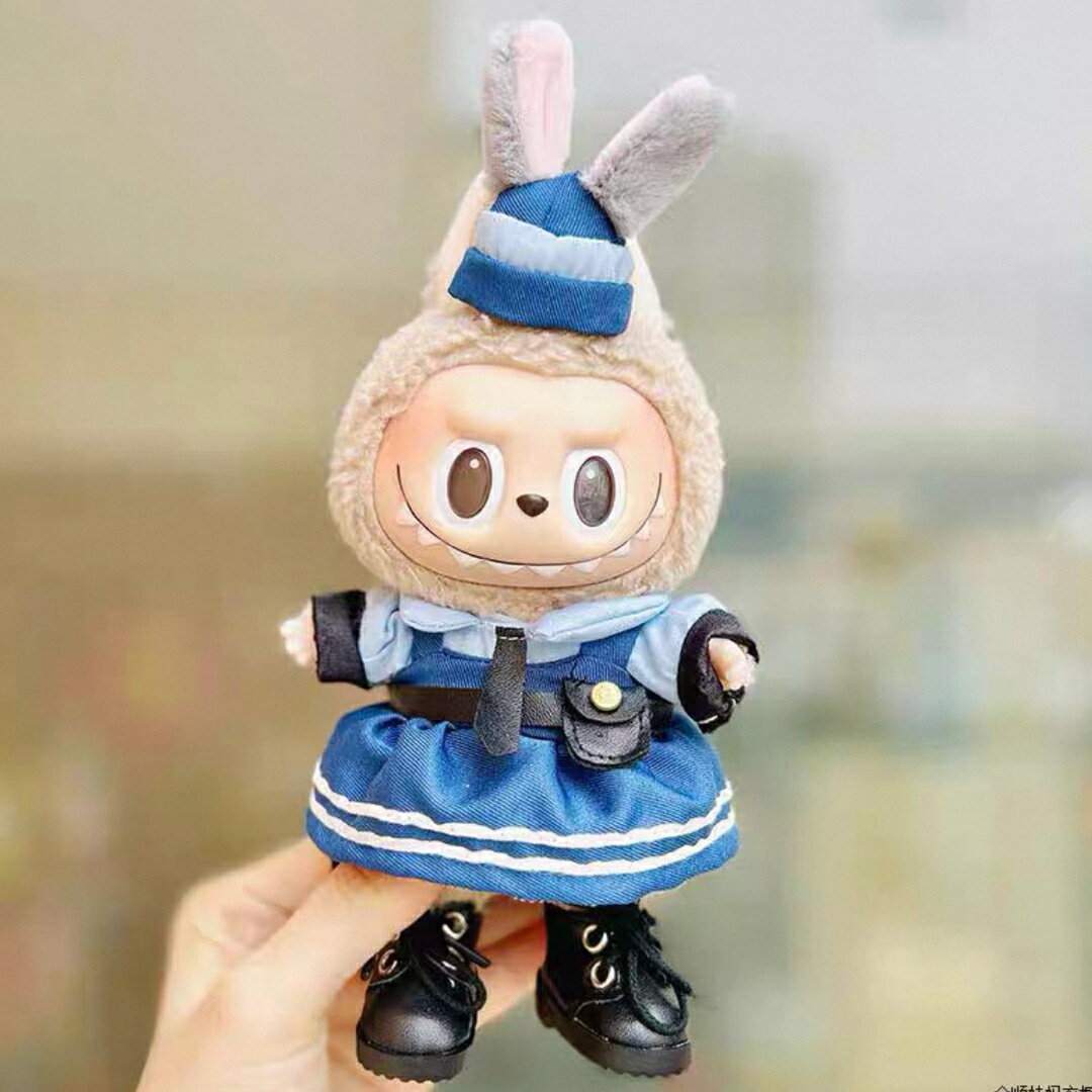 A065253新品3点セット labubuラブブぬいぐるみ服17cm着せ替え着ぐるみ