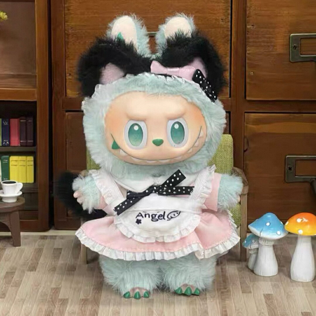 A065266新品2点セット labubuラブブぬいぐるみ服17cm着せ替え着ぐるみ