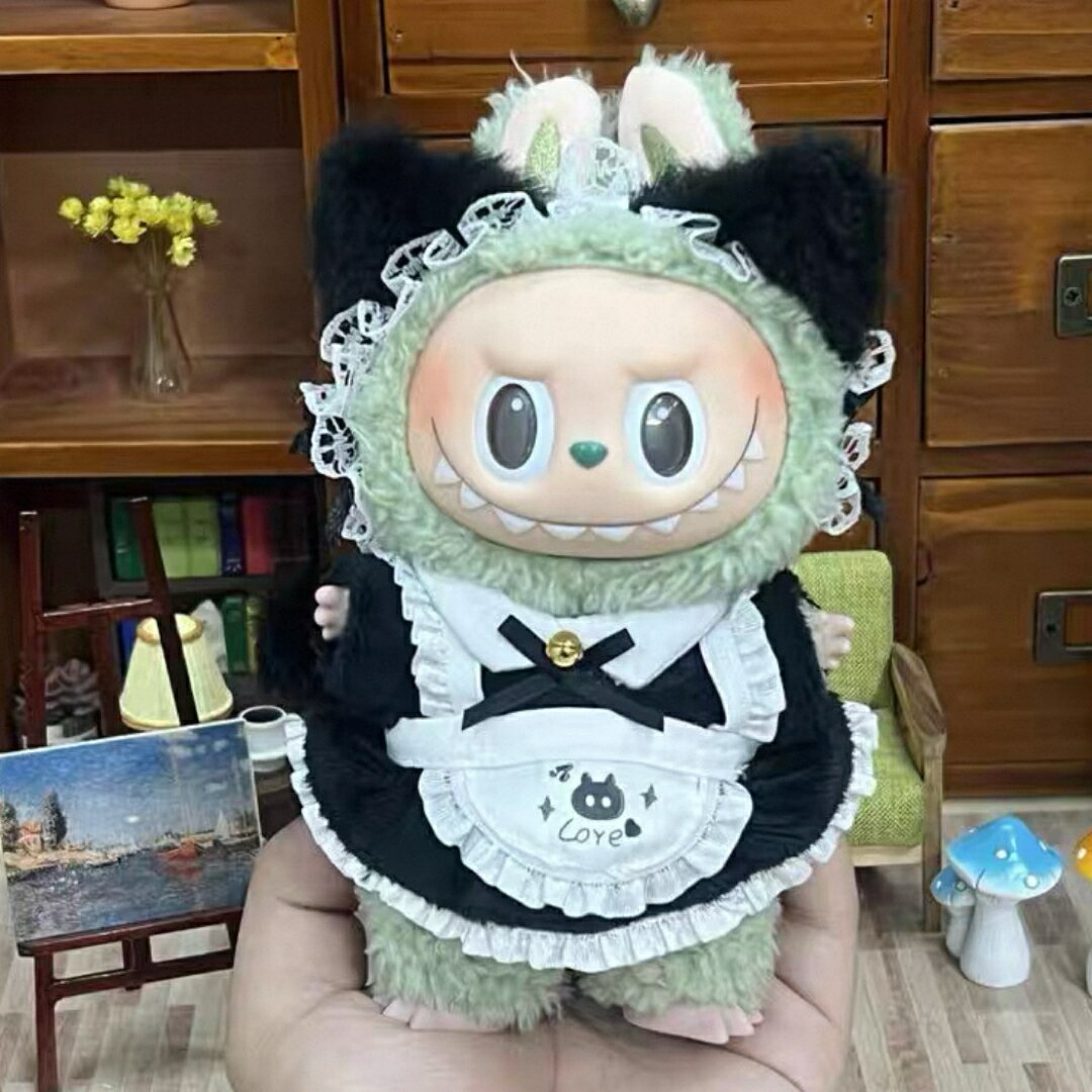 A065271新品2点セット labubuラブブぬいぐるみ服17cm着せ替え着ぐるみ