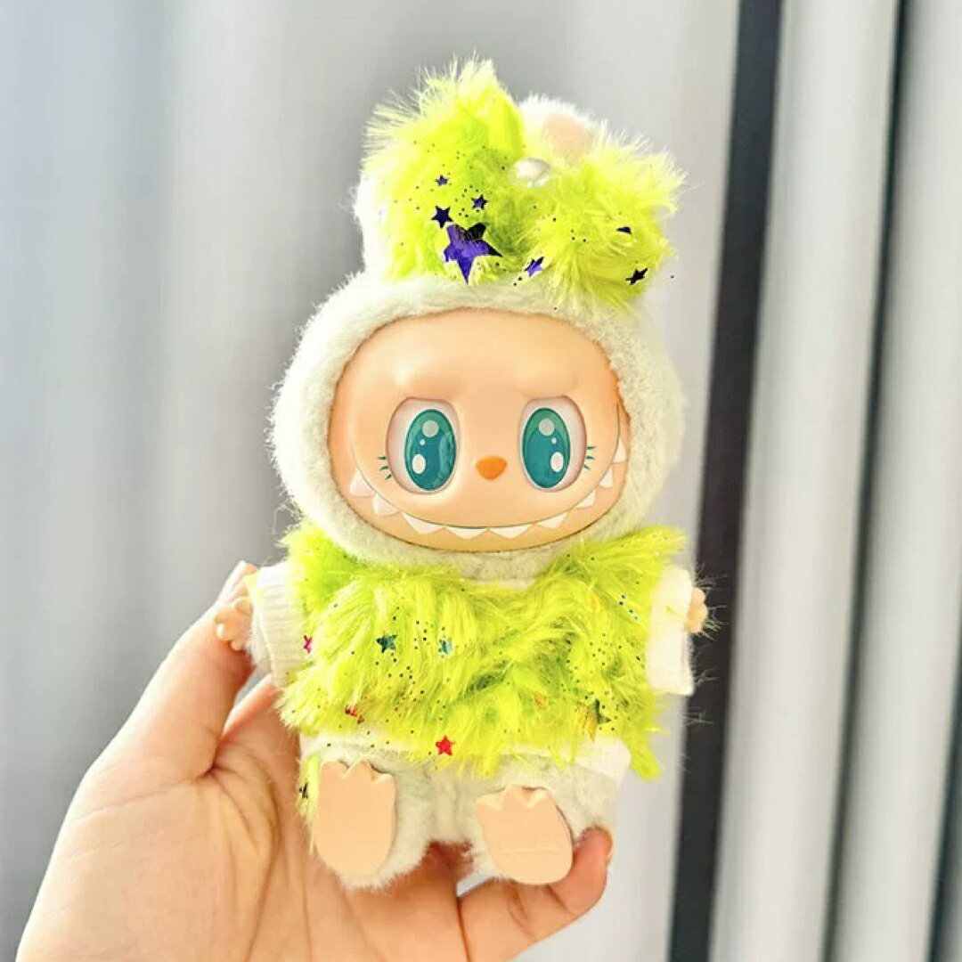 A065276新品2点セットワンピースlabubuラブブぬいぐるみ服17cm着せ替え着ぐるみ