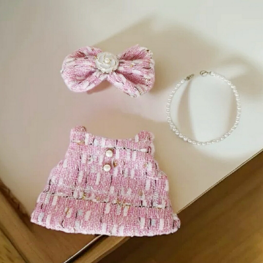 A065366新品3点セット labubuラブブ ぬいぐるみ服17cmドレス着せ替え 着ぐるみ