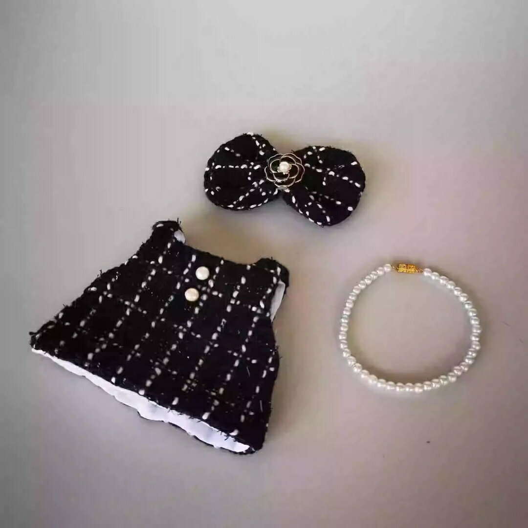 A065367新品3点セット labubuラブブ ぬいぐるみ服17cmドレス着せ替え 着ぐるみ