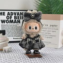 A065376labubu ラブブ ぬいぐるみ着17cm ワンピース 着せ替え服 2点セット