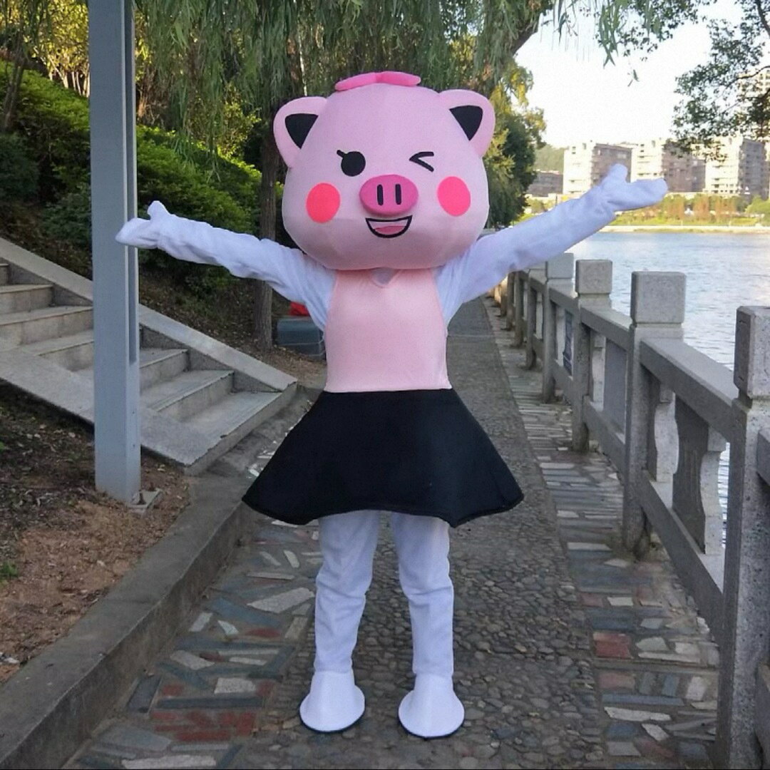 A065391コスプレ衣装豚さん着ぐるみ大人用着ぐるみ きぐるみ キャラクター ハロウィン仮裝