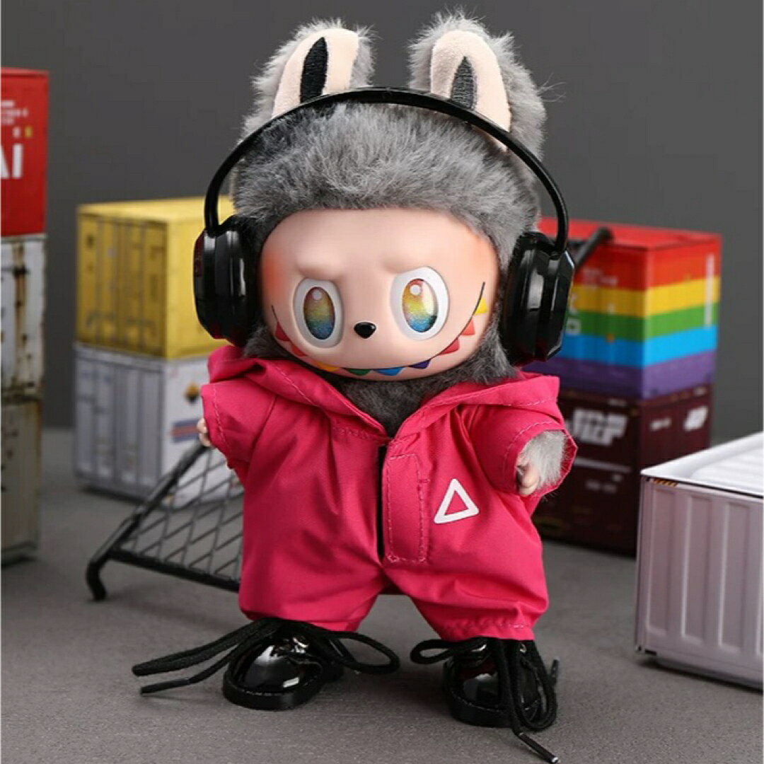 A065499新品4点セット labubuラブブぬいぐるみ服17cm着せ替え着ぐるみ