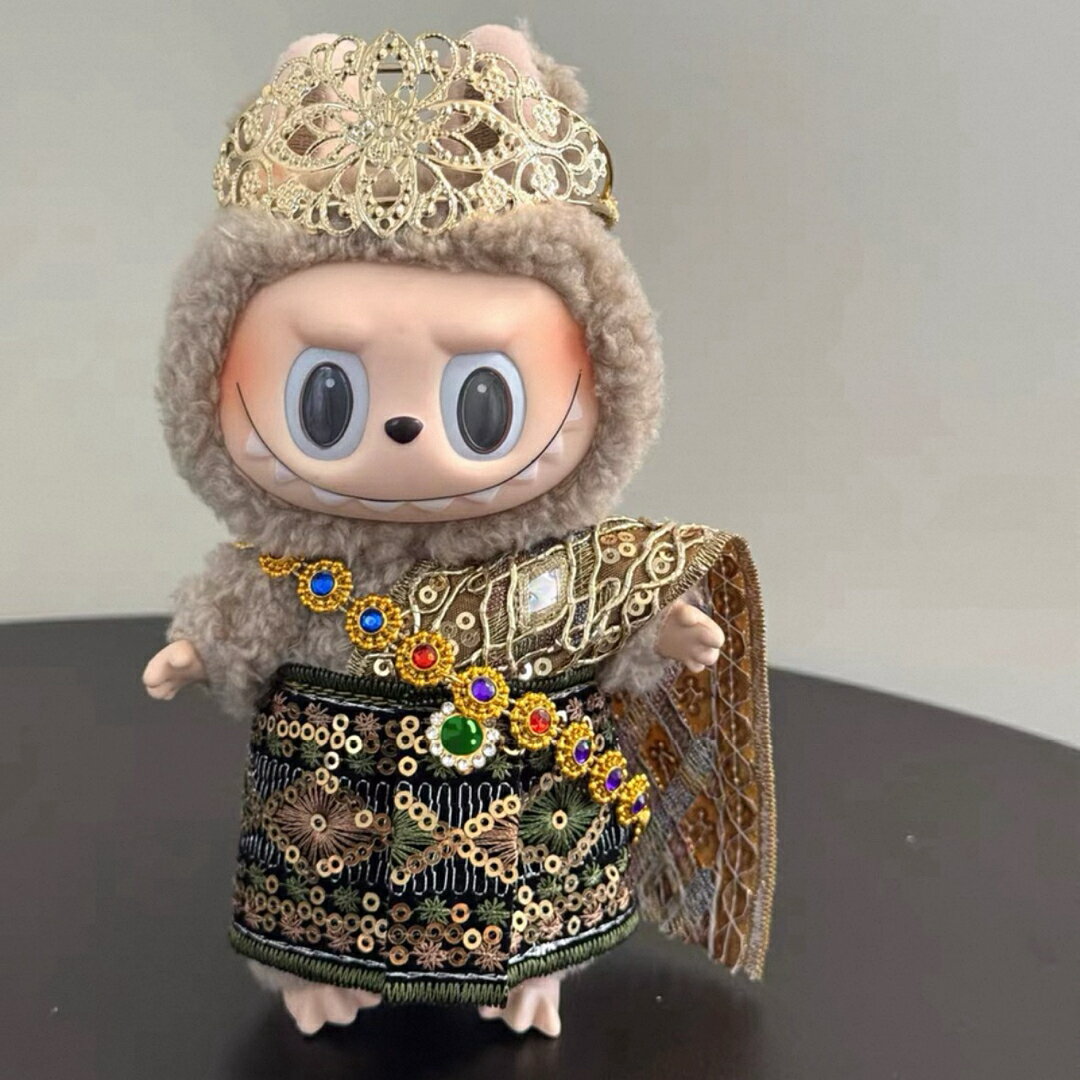 A065530新品3点セット　タイ風labubuラブブぬいぐるみ服17cm着せ替え 着ぐるみ